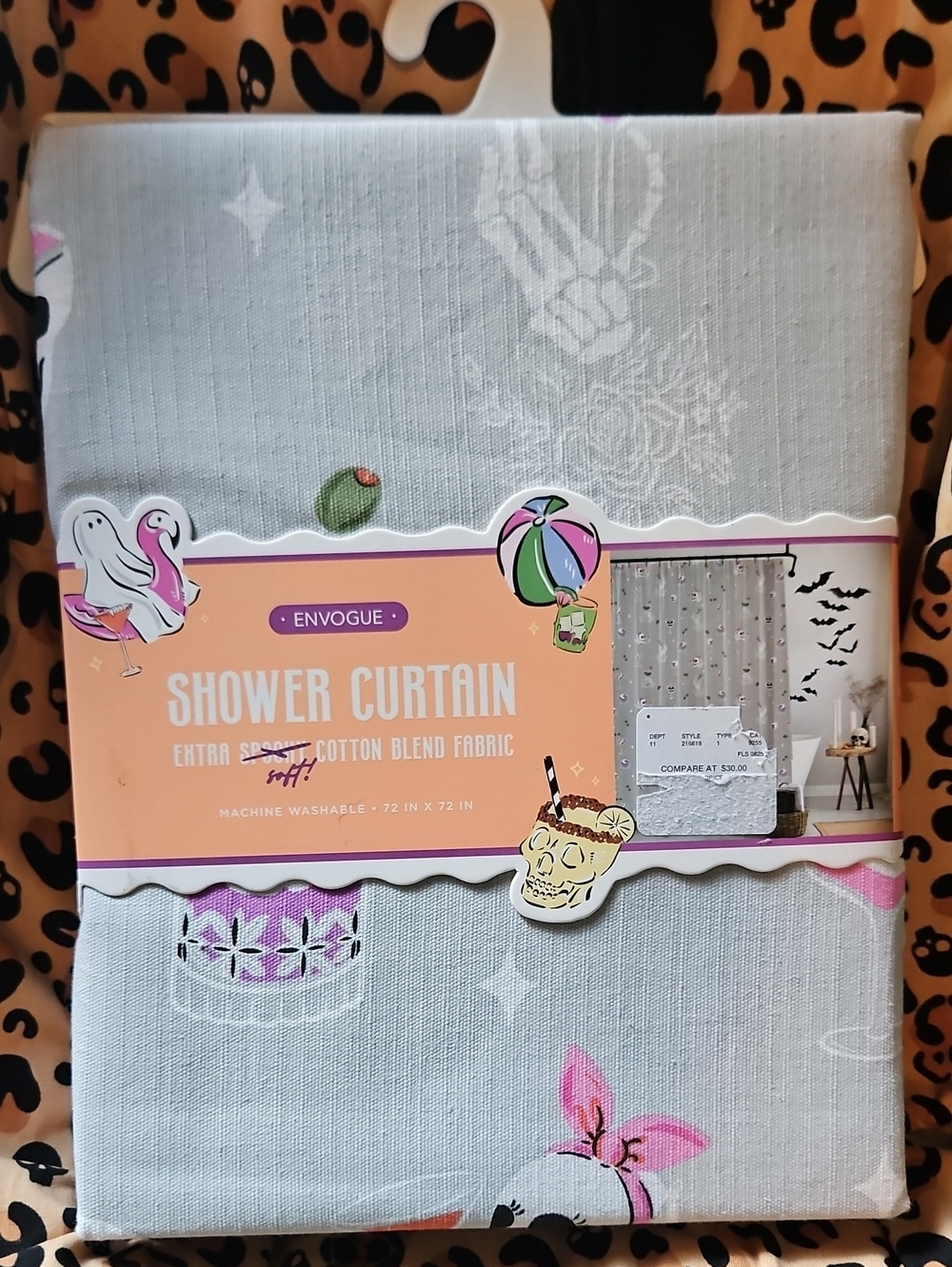 Halloween Shower Curtain - Cotton Blend
